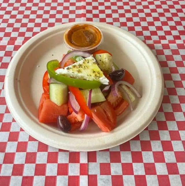 Half Greek Country Salad.