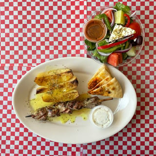 1 Pork Skewers (Souvlaki) Platter