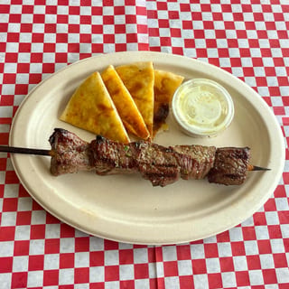 1 Beef Skewers (Souvlaki) Platter