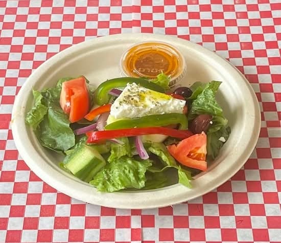 Half Traditional Greek Salad.