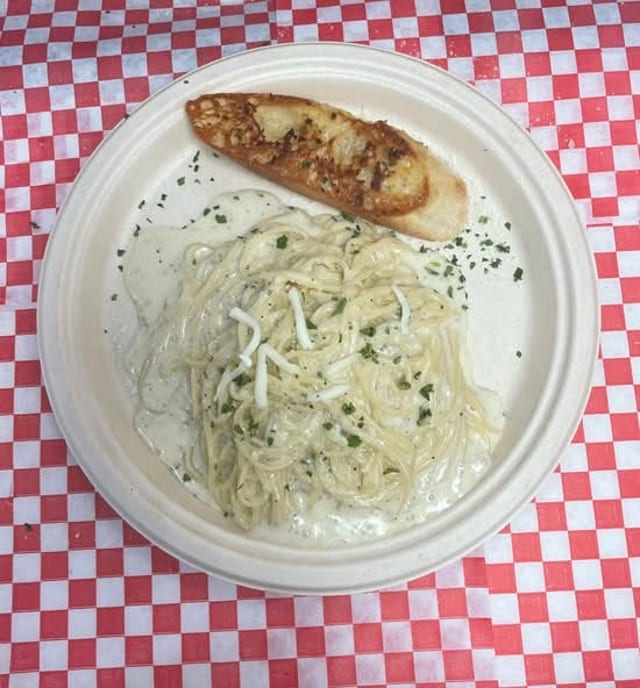 Kids Spaghetti Alfredo.